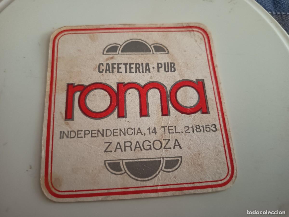 Otros art&iacute;culos de coleccionismo en papel: POSAVASOS CAFETERIA ROMA-ZARAGOZA