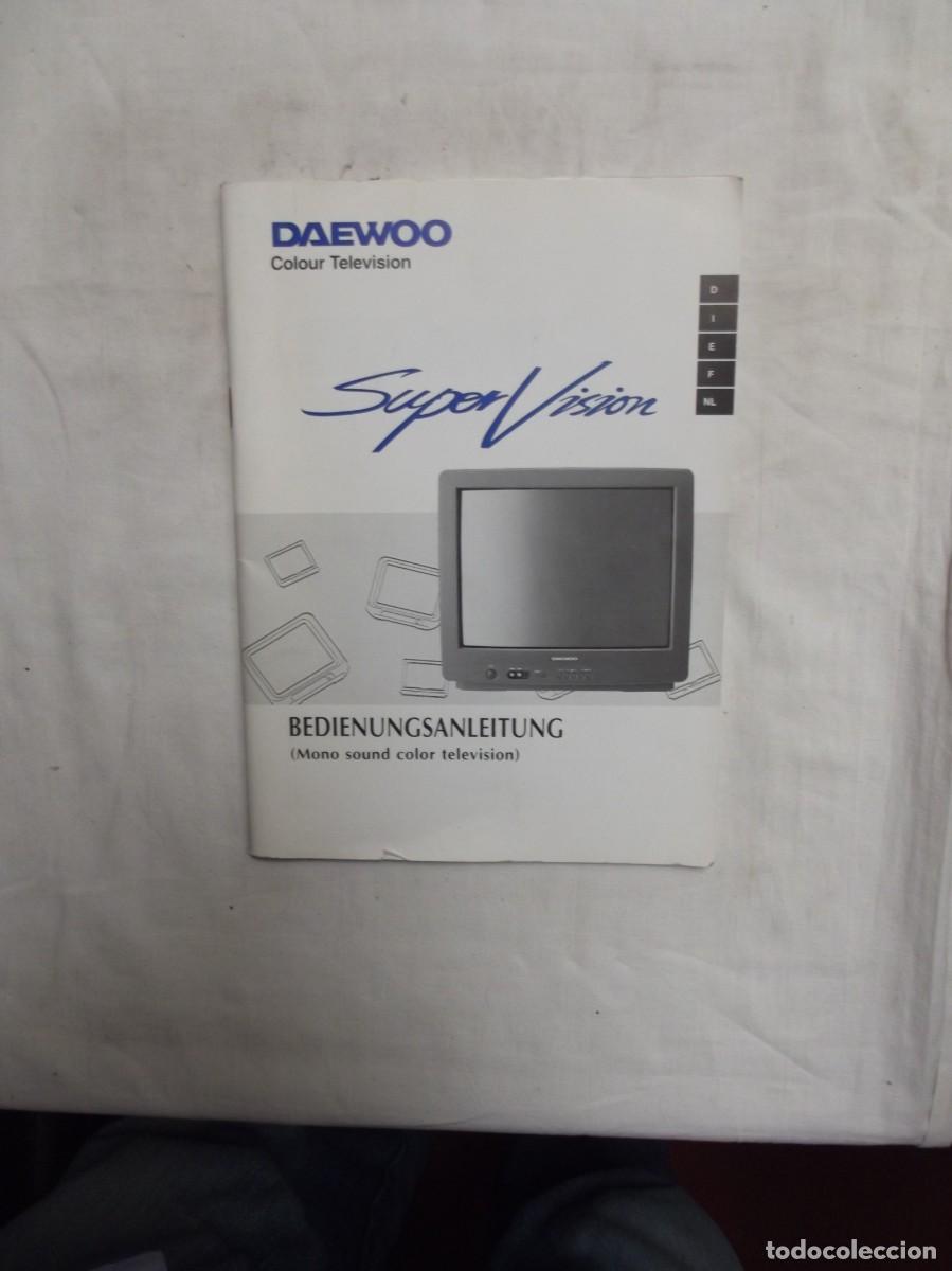 Otros art&iacute;culos de coleccionismo en papel: MANUAL DE TELEVISION DAEWOO
