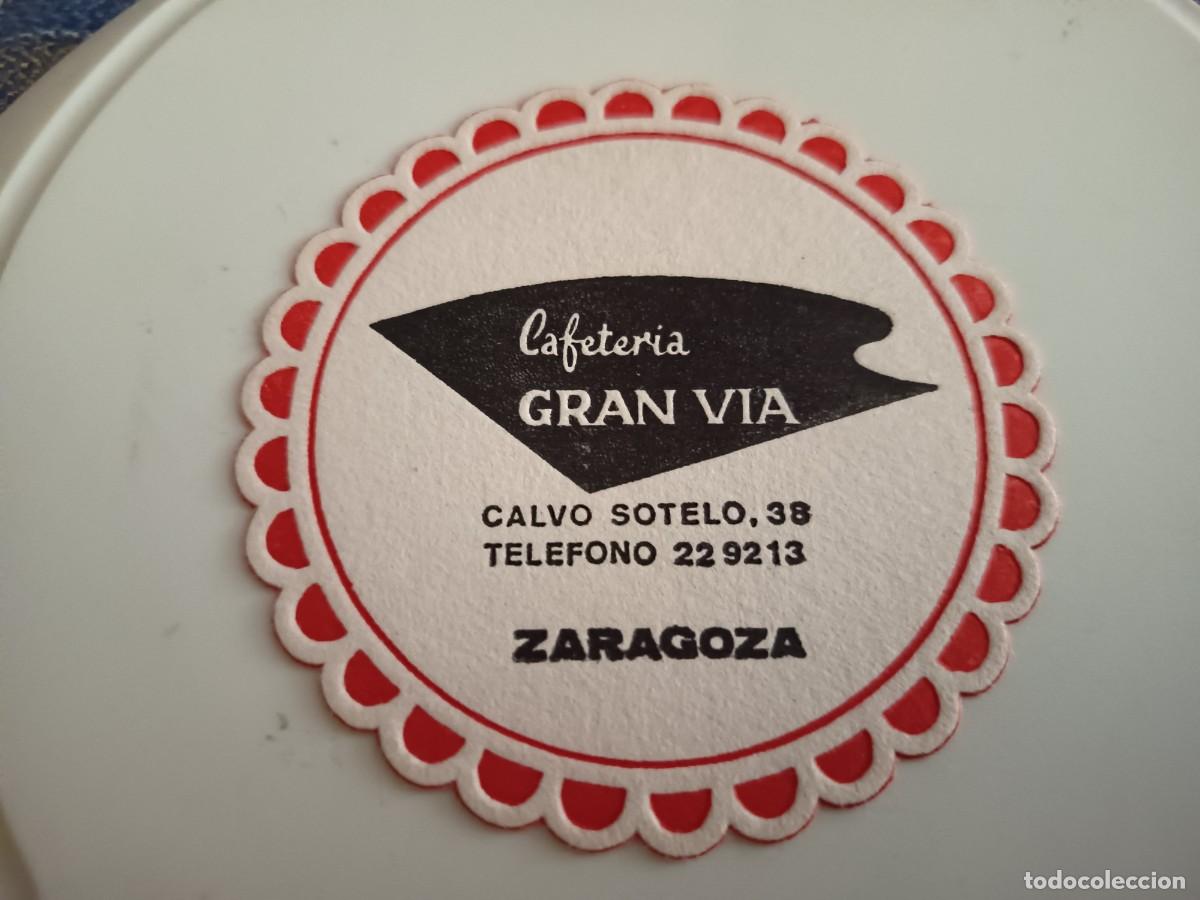 Otros art&iacute;culos de coleccionismo en papel: POSAVASOS CAFETERIA GRAN VIA-ZARAGOZA