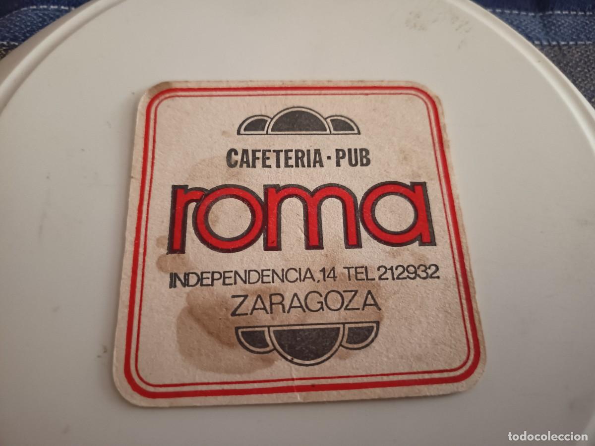 Otros art&iacute;culos de coleccionismo en papel: POSAVASOS CAFETERIA ROMA-ZARAGOZA