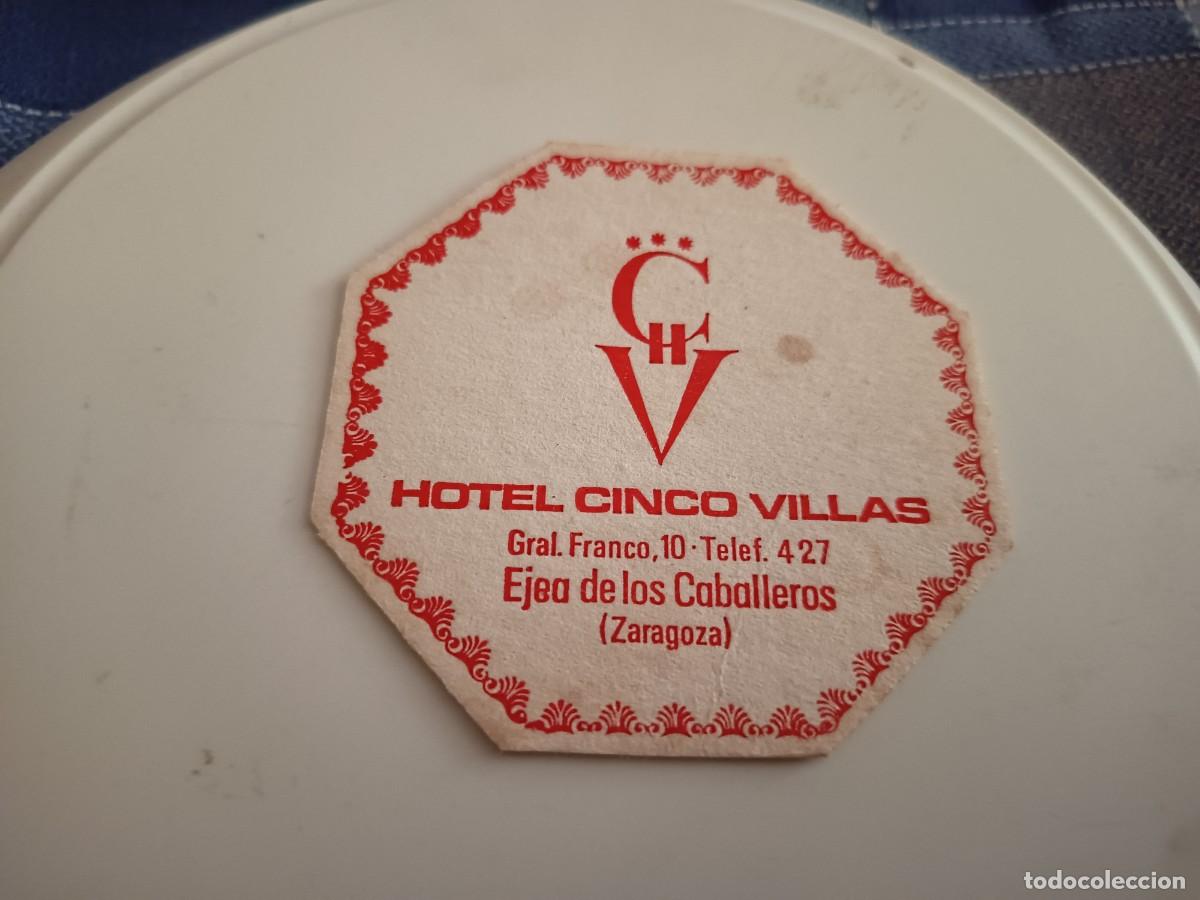 Otros art&iacute;culos de coleccionismo en papel: POSAVASOS HOTEL CINCO VILLAS-EJEA DE LOS CABALLEROS-ZARAGOZA