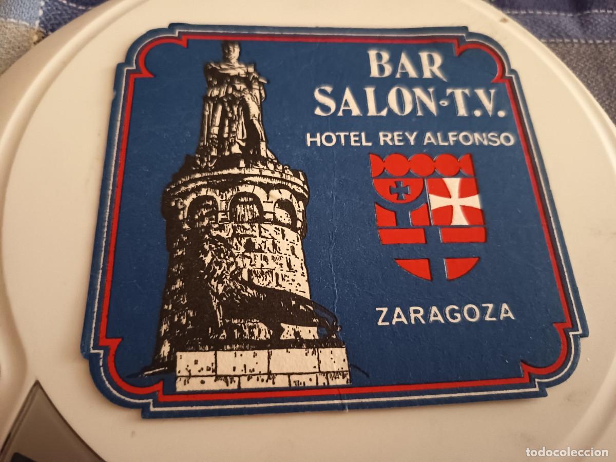Altri oggetti di carta: POSAVASOS HOTEL REY ALFONSO -ZARAGOZA