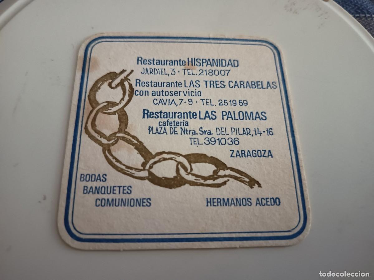 Altri oggetti di carta: POSAVASOS RESTAURANTES HERMANOS ACEDO -ZARAGOZA