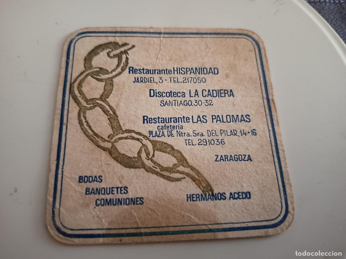 Altri oggetti di carta: POSAVASOS RESTAURANTES HERMANOS ACEDO -ZARAGOZA