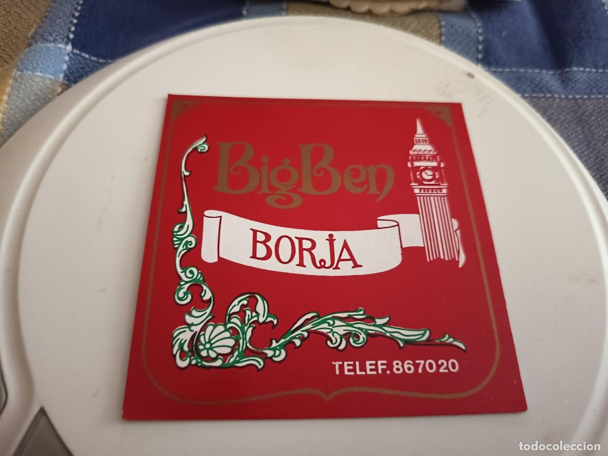 Otros art&iacute;culos de coleccionismo en papel: POSAVASOS PUB BIG BEN-BORJA-ZARAGOZA