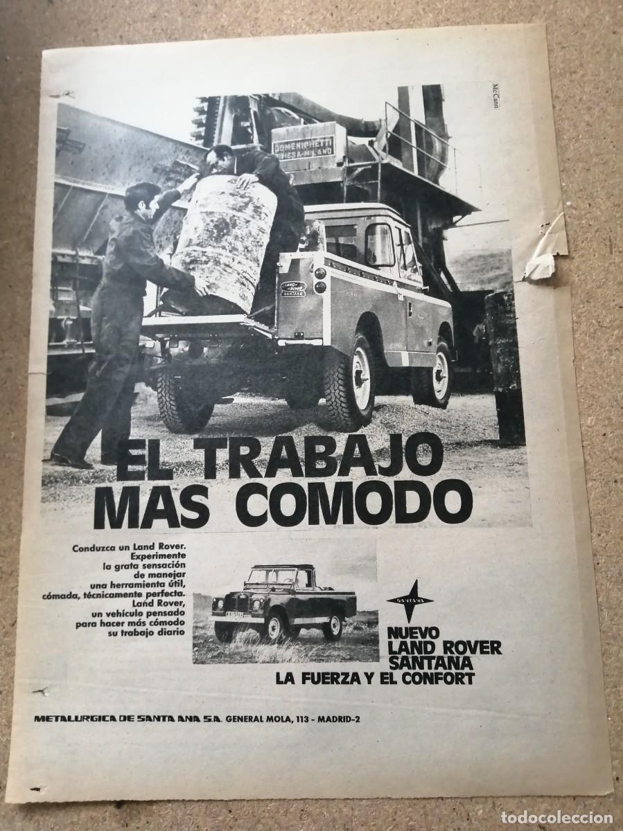 Otros art&iacute;culos de coleccionismo en papel: ANUNCIO. NUEVO LAND ROVER SANTANA
