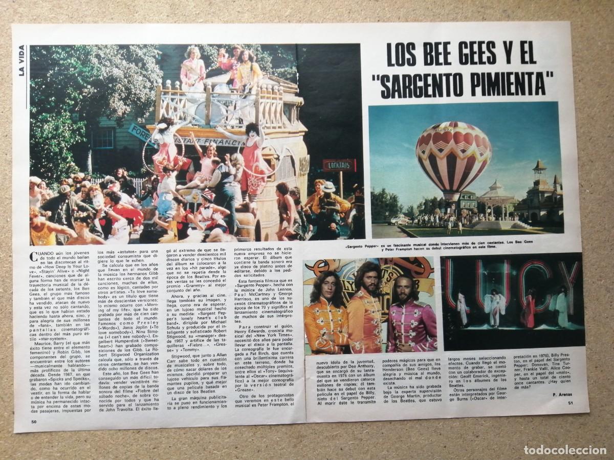 Otros art&iacute;culos de coleccionismo en papel: REPORTAJE. LOS BEE GEES Y EL SARGENTO PEPPER' S