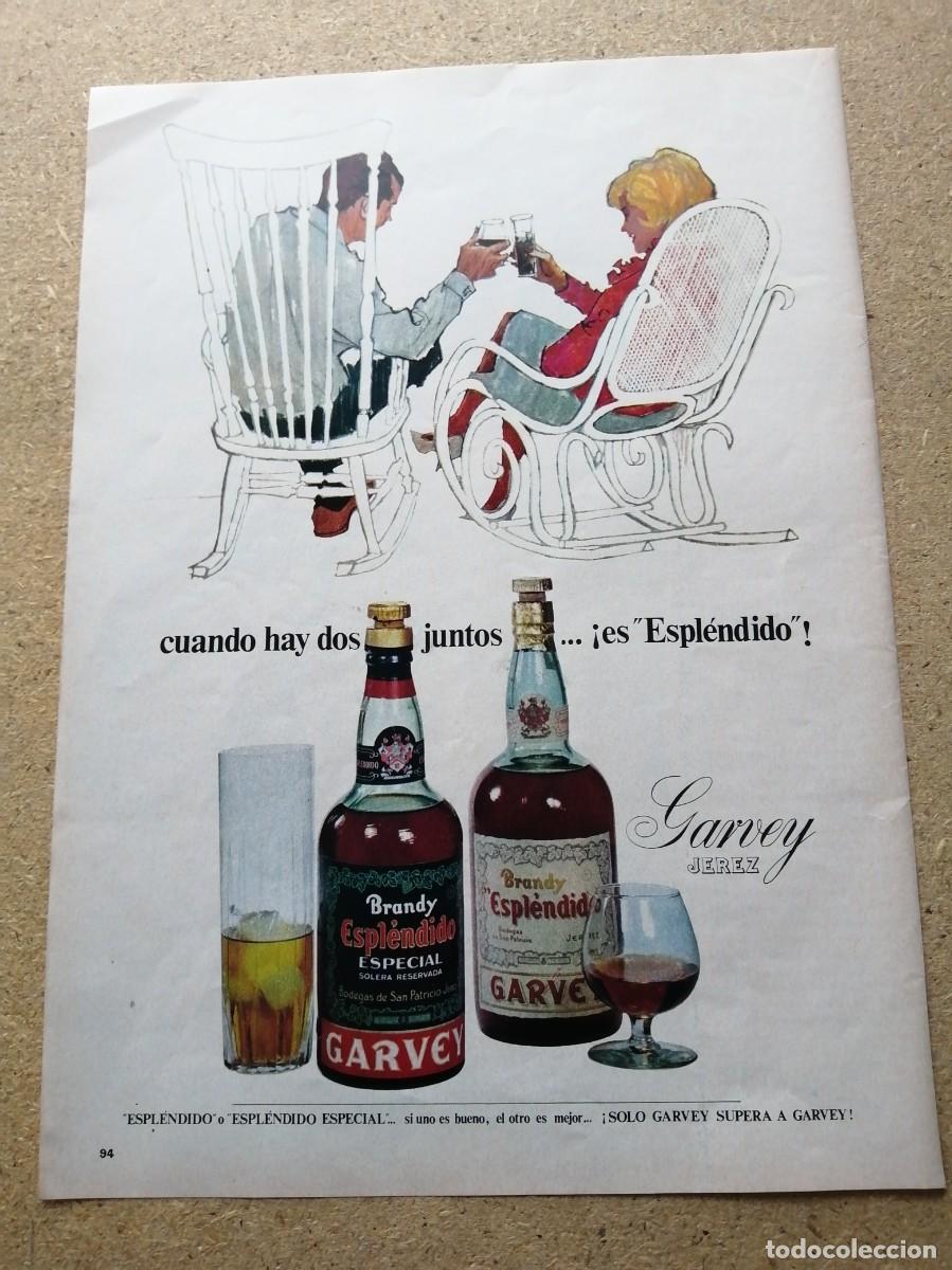Otros art&iacute;culos de coleccionismo en papel: ANUNCIO. BRANDY ESPLENDIDO GARVEY