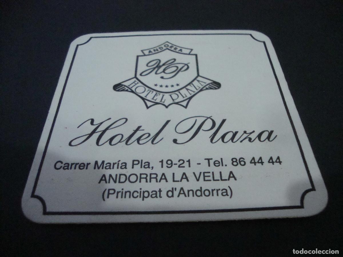 Otros art&iacute;culos de coleccionismo en papel: POSAVASOS HOTEL PLAZA ANDORRA LA VELLA