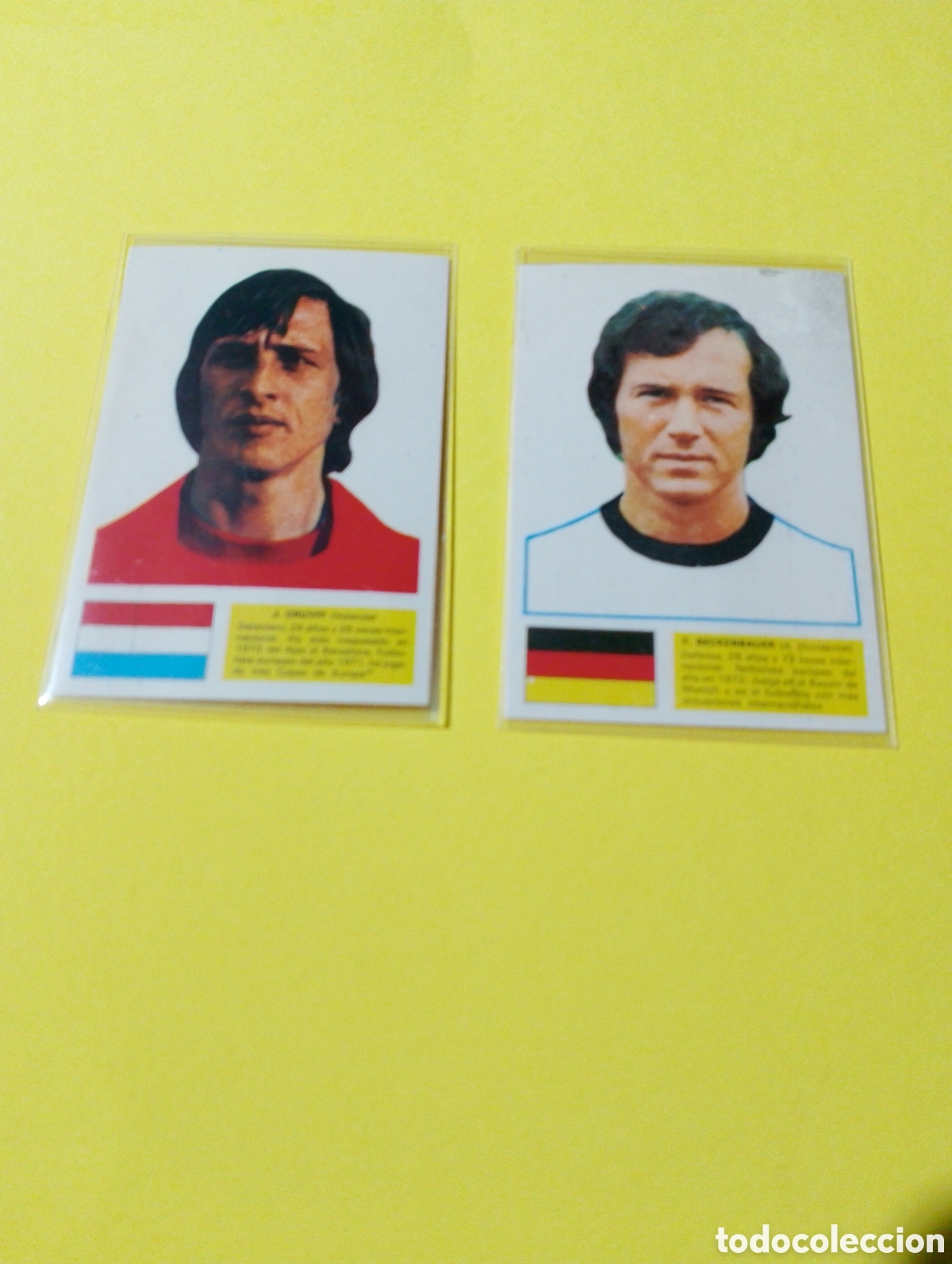 Otros art&iacute;culos de coleccionismo en papel: Cromos Fher cruyff , Beckenbauer