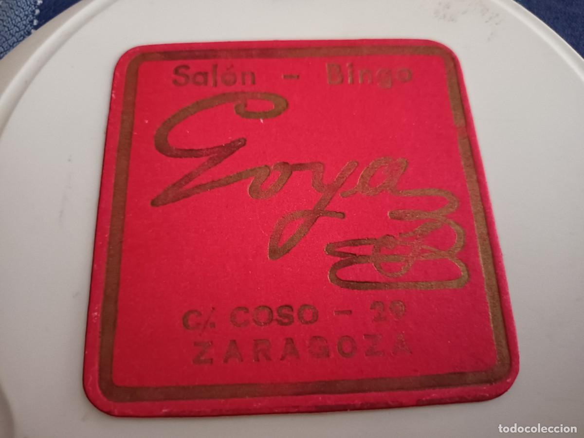 Otros art&iacute;culos de coleccionismo en papel: POSAVASOS BINGO GOYA-ZARAGOZA