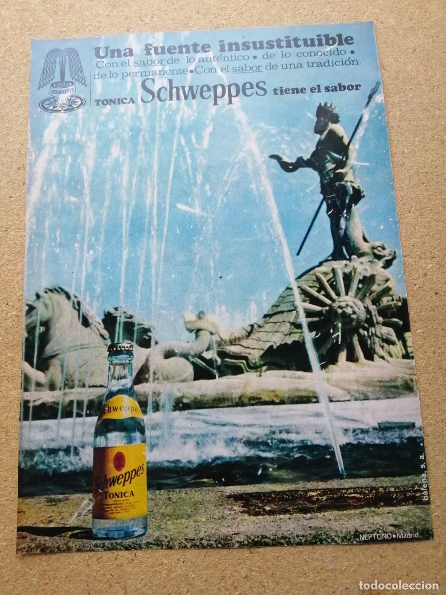 Otros art&iacute;culos de coleccionismo en papel: ANUNCIO. TONICA SCHWEPPES