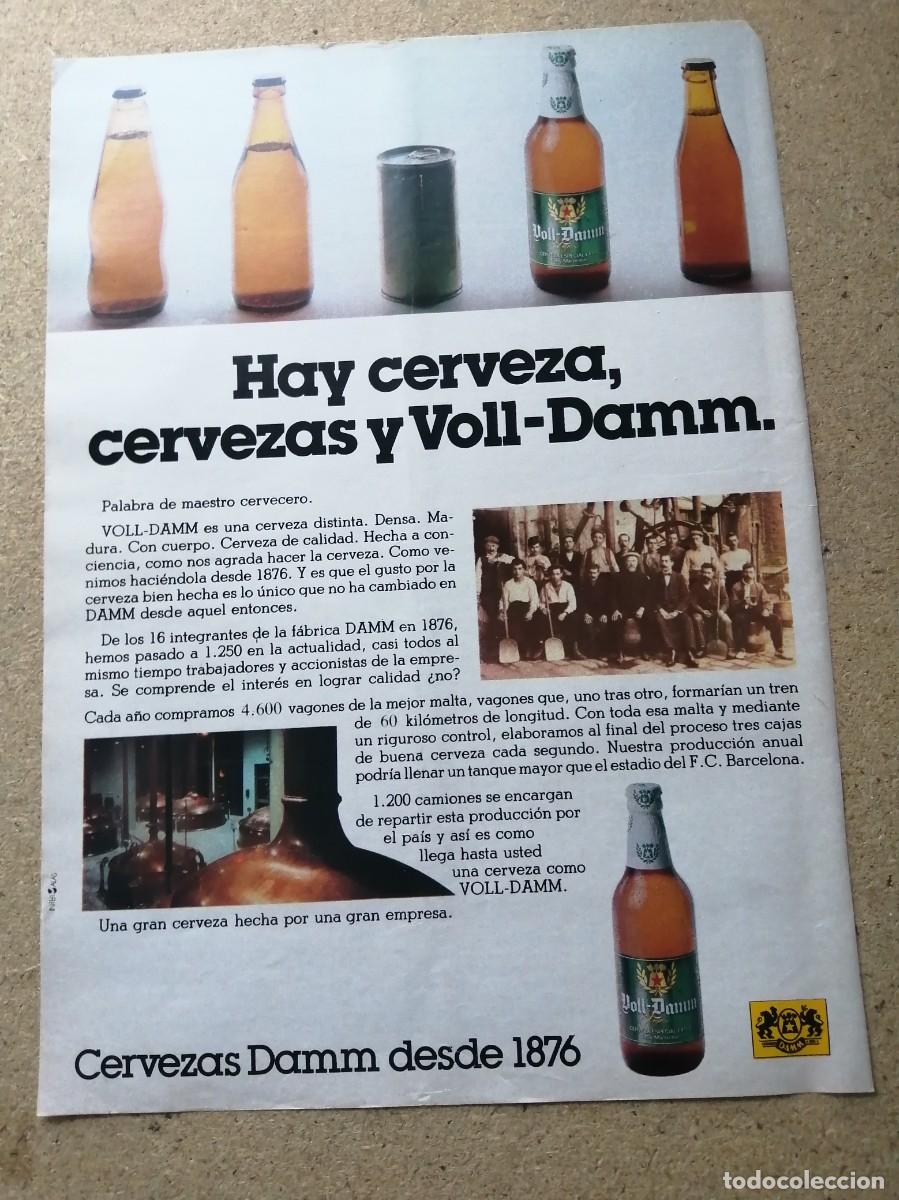 Otros art&iacute;culos de coleccionismo en papel: ANUNCIO. CERVEZA VOLL DAMM