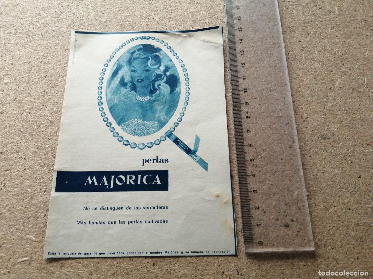 Otros art&iacute;culos de coleccionismo en papel: ANUNCIO. PERLAS MAJORICA