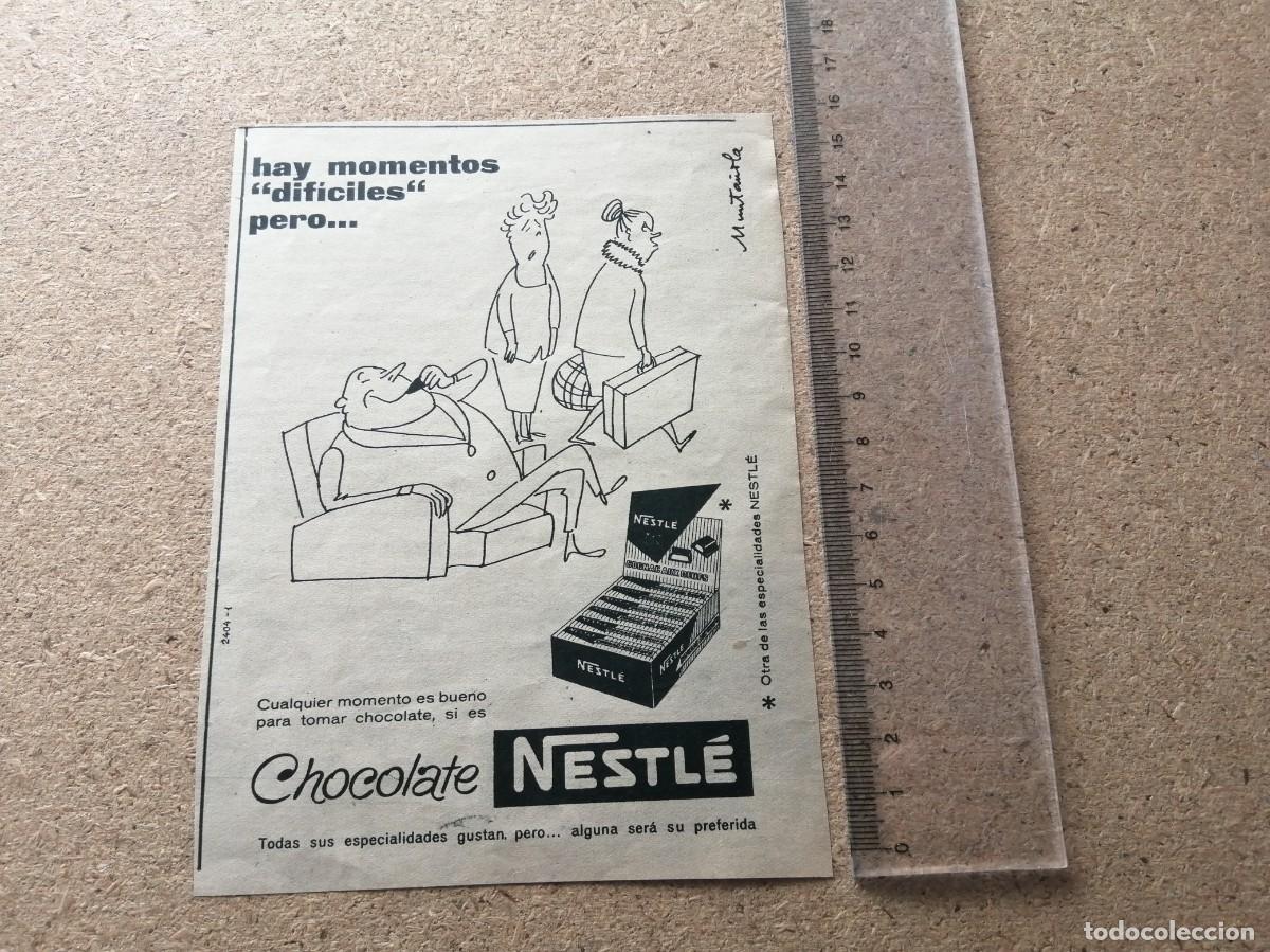 Otros art&iacute;culos de coleccionismo en papel: ANUNCIO. CHOCOLATE NESTLE