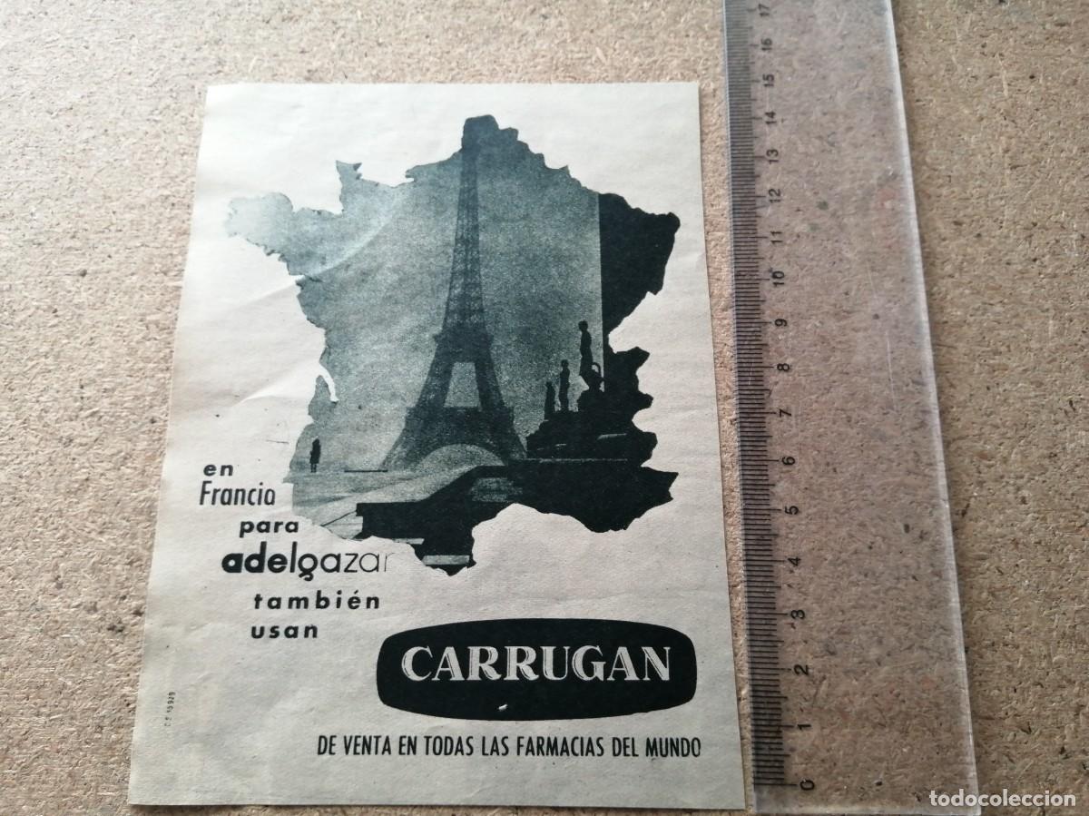 Otros art&iacute;culos de coleccionismo en papel: ANUNCIO. CARRIGANNNNN