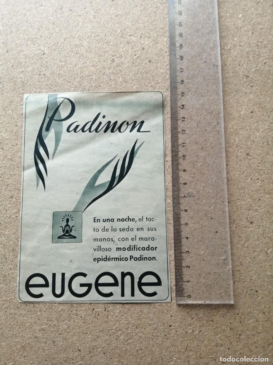 Otros art&iacute;culos de coleccionismo en papel: ANUNCIO. PADINON EUGENE