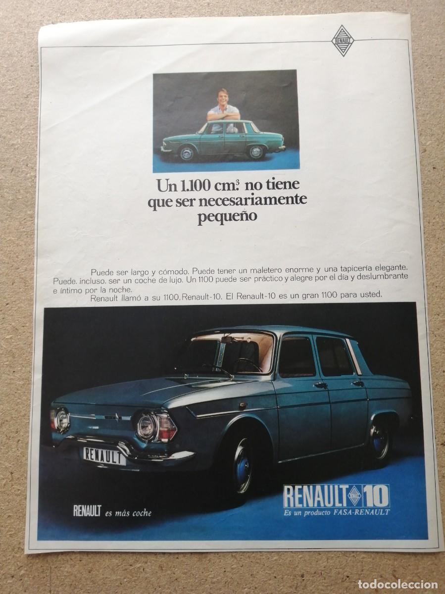 Otros art&iacute;culos de coleccionismo en papel: ANUNCIO. RENAULT 10.