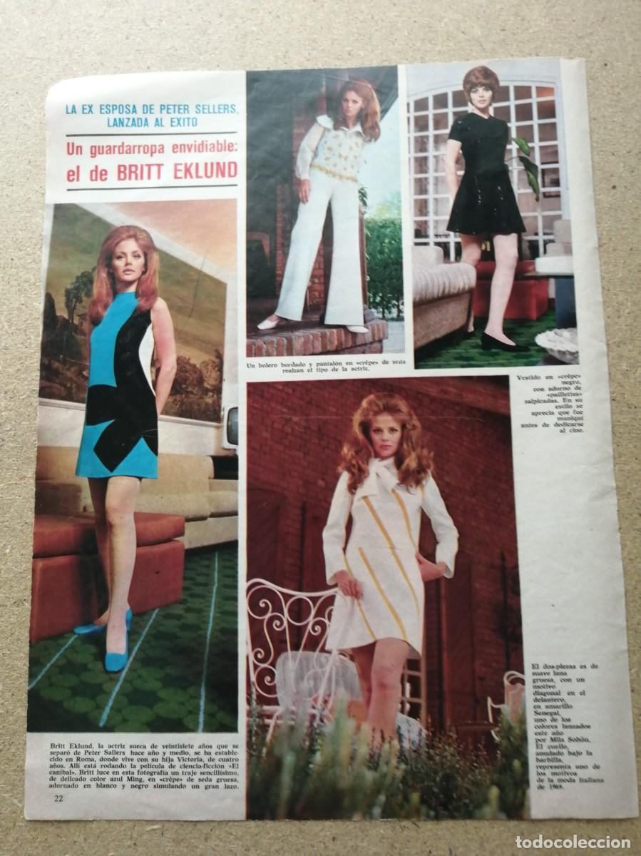 Sammelleidenschaft Andere Papierartikel: REPORTAJE. BRITT EKLAND Y SUS NUEVOS MODELOS