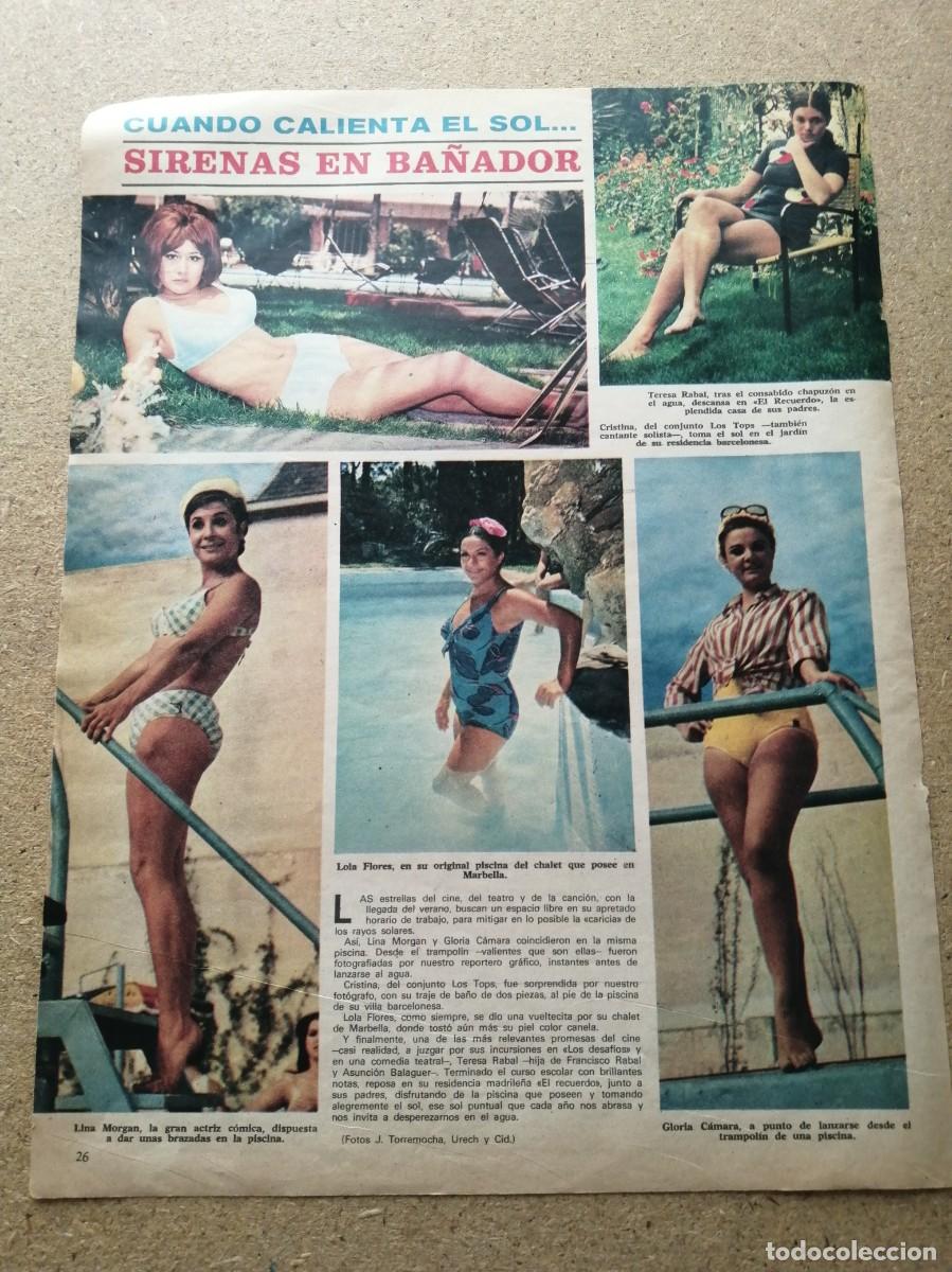Sammelleidenschaft Andere Papierartikel: REPORTAJE. SIRENAS EN BA&Ntilde;ADOR (LINA MORGAN - LOLA FLORES - TERESA RABAL -...)