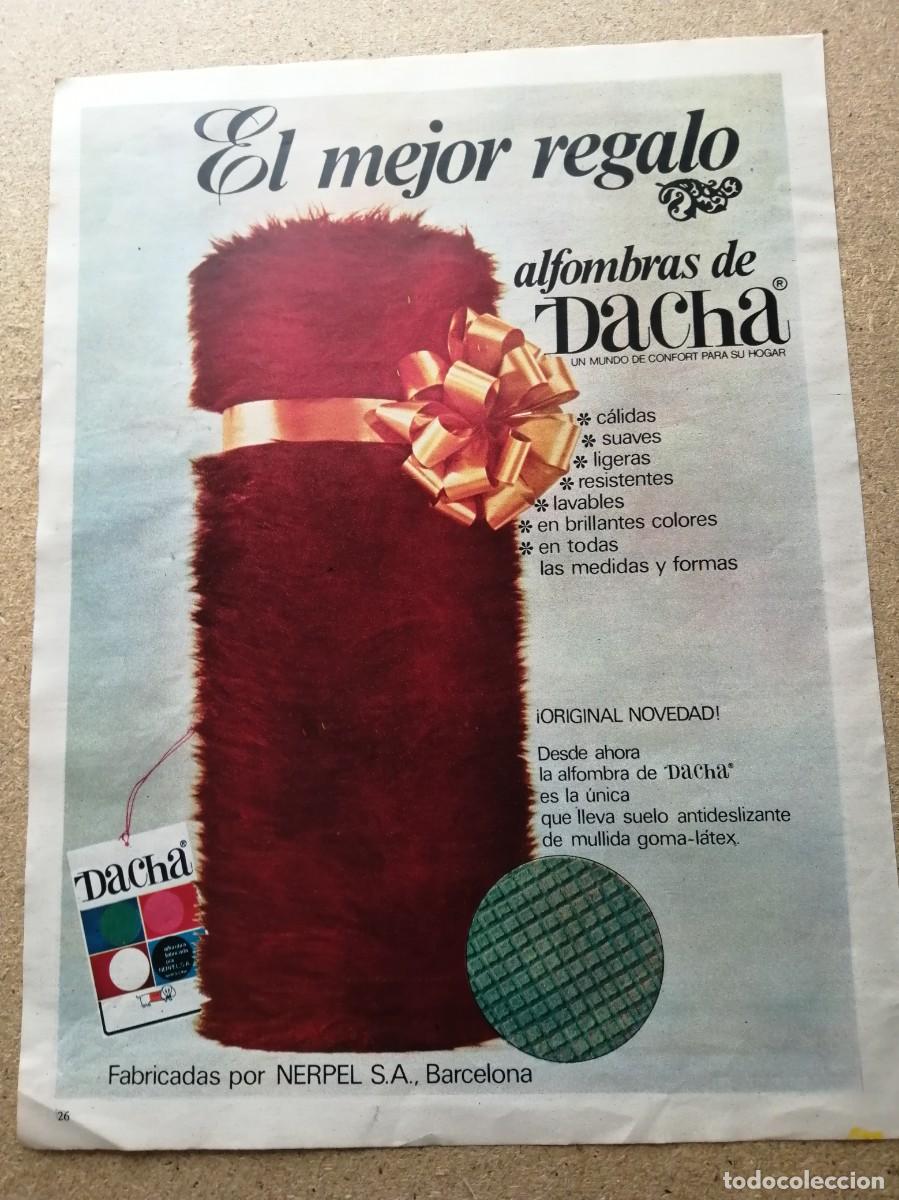 Otros art&iacute;culos de coleccionismo en papel: ANUNCIO. ALFOMBRAS DACHA