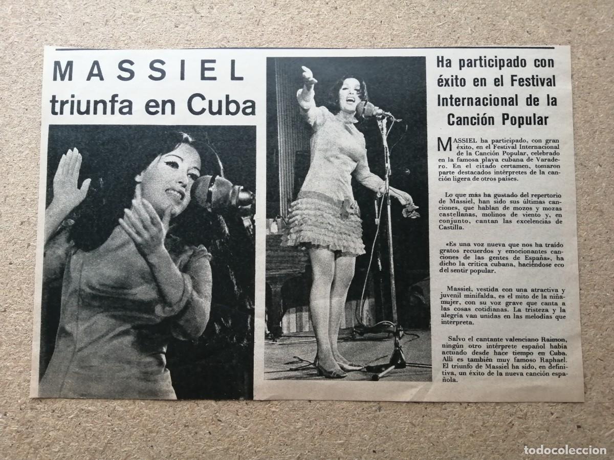 Otros art&iacute;culos de coleccionismo en papel: REPORTAJE. MASSIEL TRIUNFA EN CUBA
