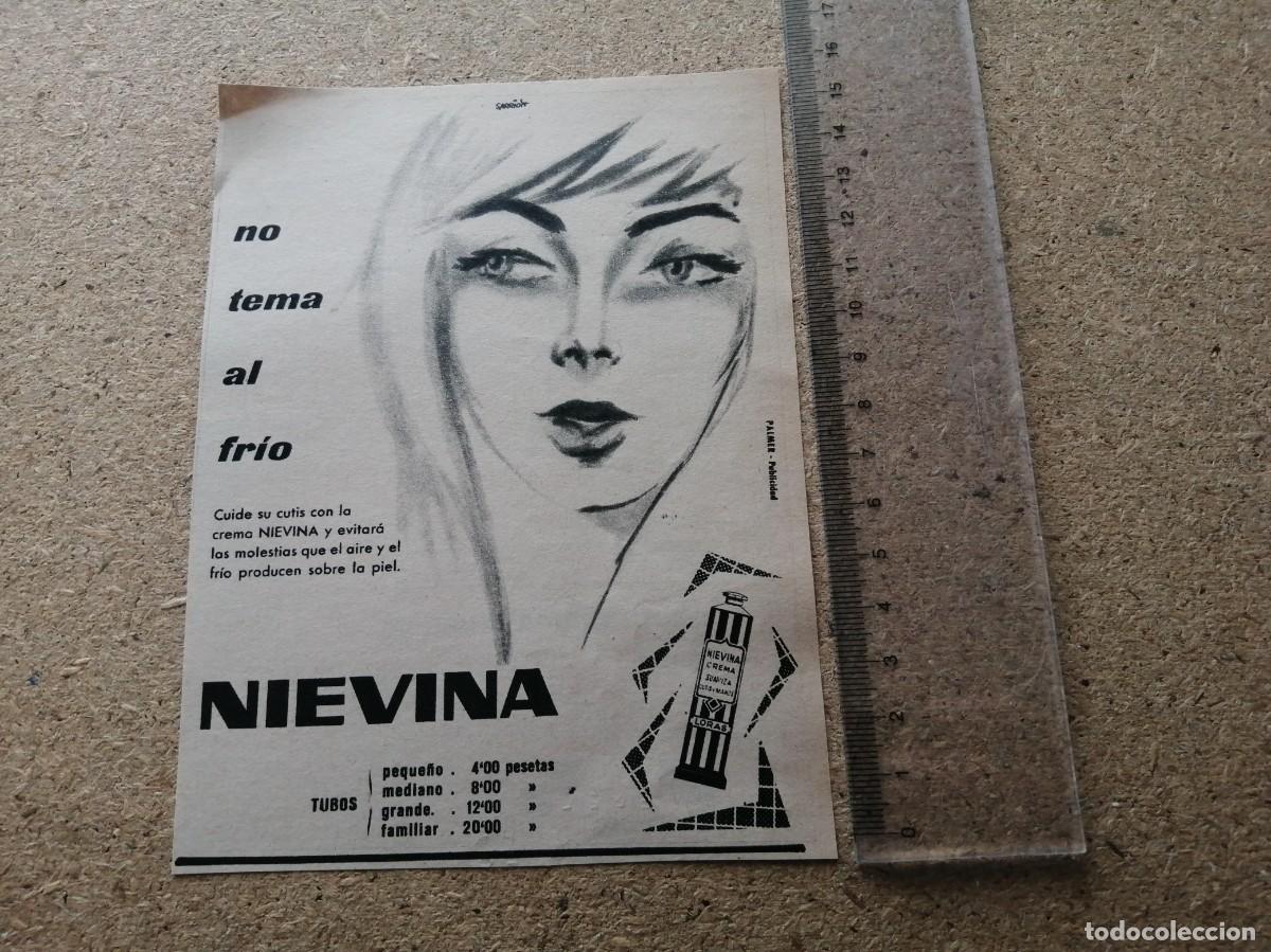 Otros art&iacute;culos de coleccionismo en papel: ANUNCIO. NIEVINA, NO TEMA AL FRIO