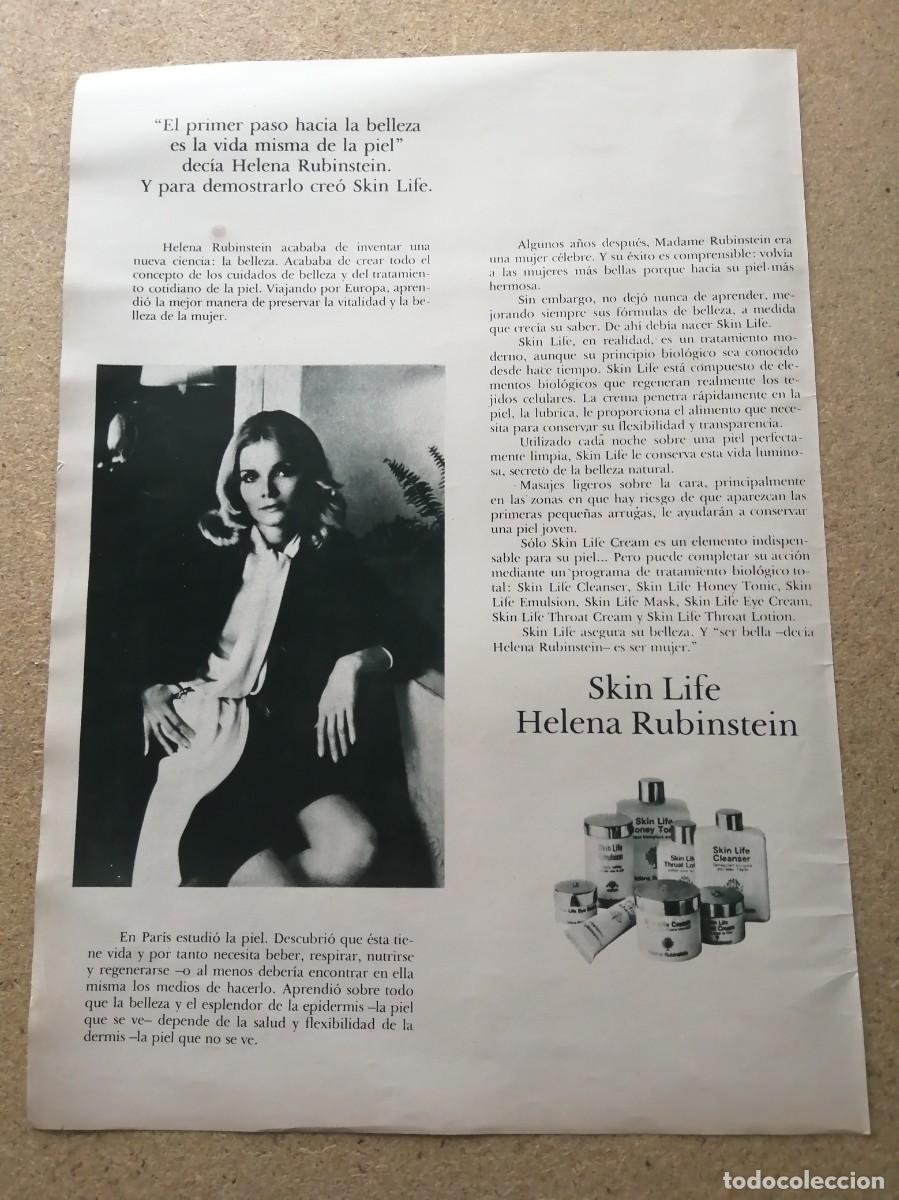 Otros art&iacute;culos de coleccionismo en papel: ANUNCIO. SKIN LIFE, DE HELENA RUBINSTEIN