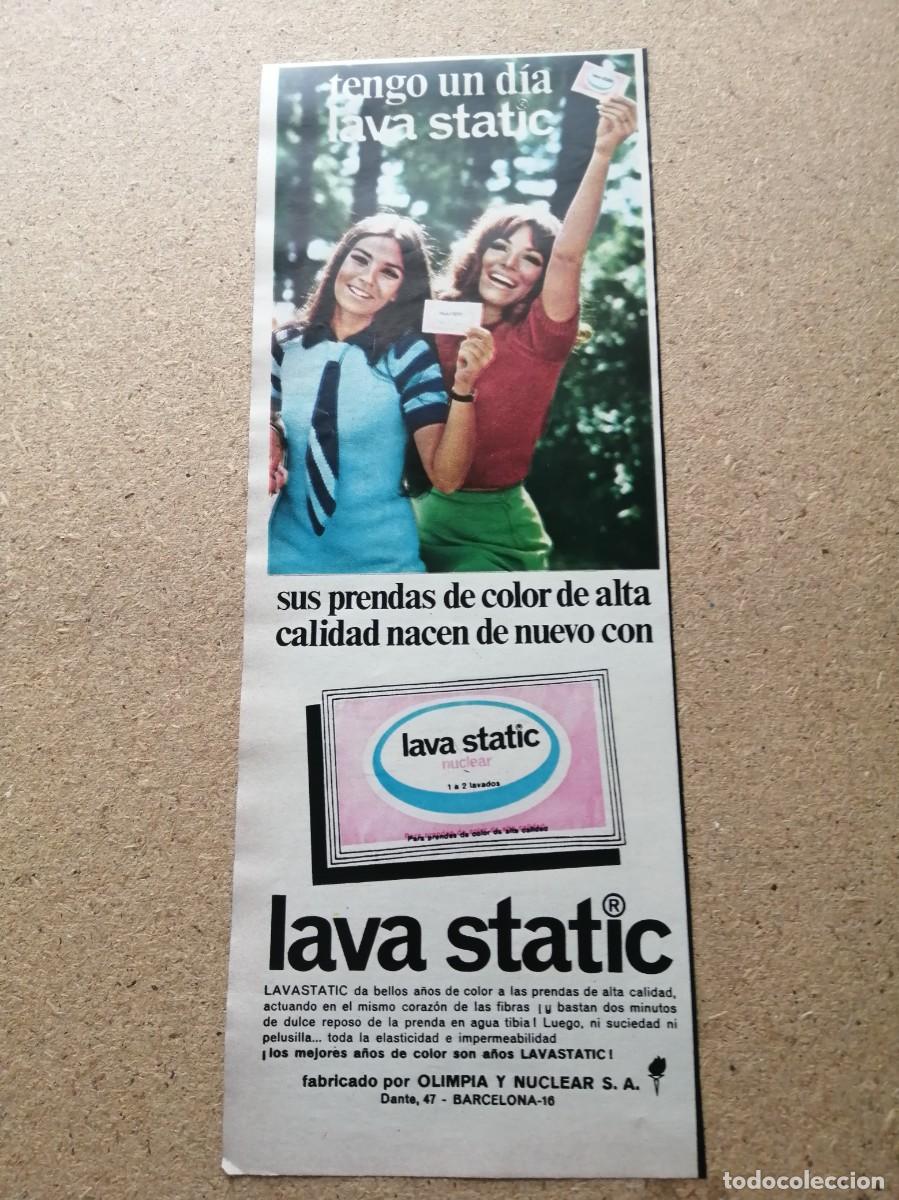Otros art&iacute;culos de coleccionismo en papel: ANUNCIO. LAVA STATIC