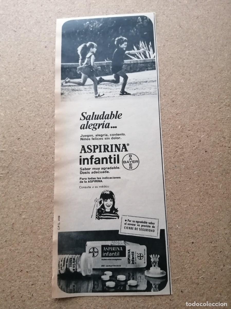Otros art&iacute;culos de coleccionismo en papel: ANUNCIO. ASPIRINA INFANTIL, BAYER
