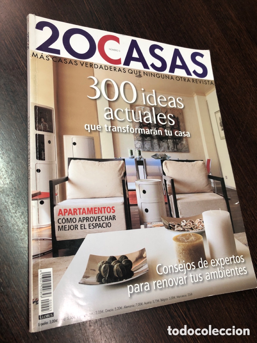 Otros art&iacute;culos de coleccionismo en papel: 20 CASAS Revista de interiorismo y decoraci&oacute;n