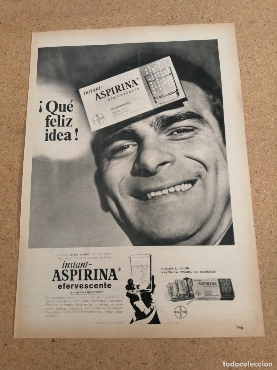 Otros art&iacute;culos de coleccionismo en papel: ANUNCIO. ASPIRINA, BAYER