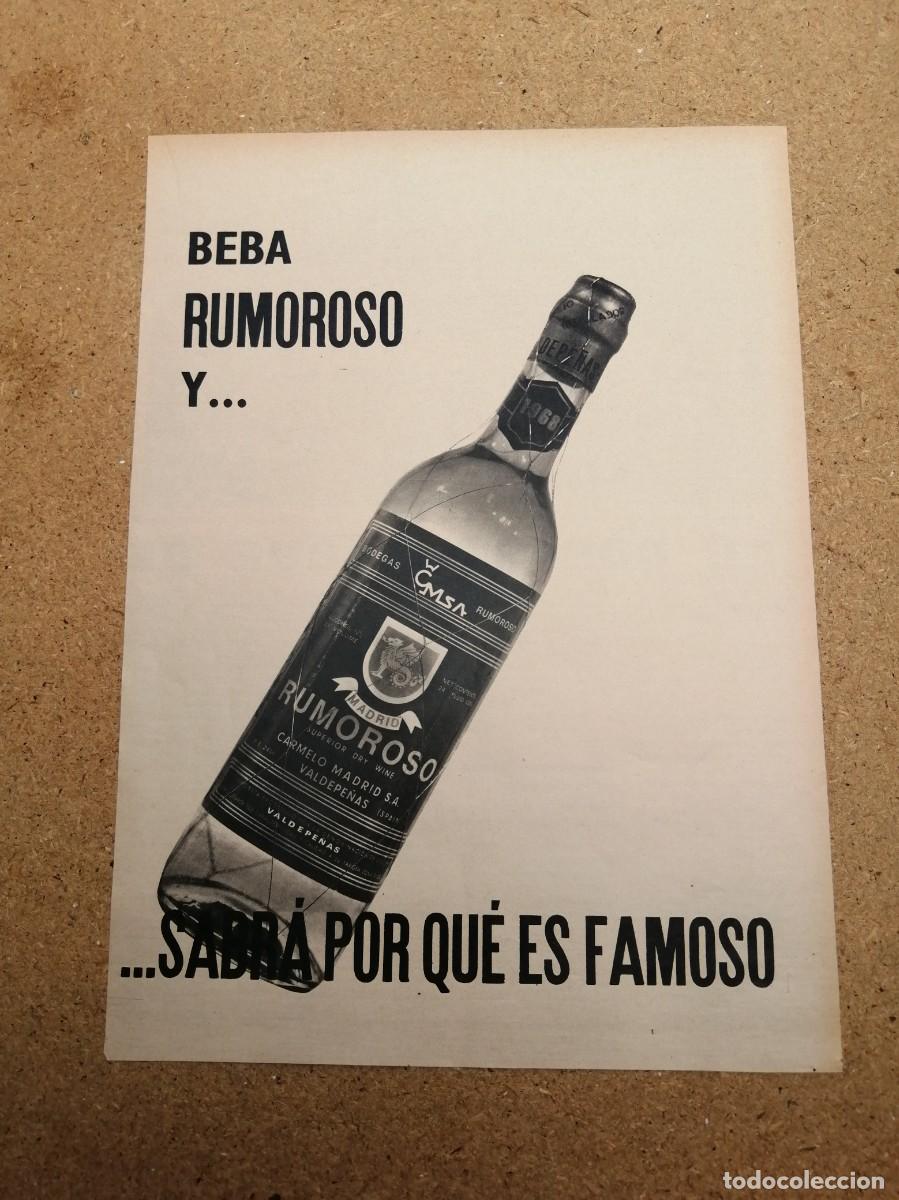 Otros art&iacute;culos de coleccionismo en papel: ANUNCIO. RUMOROSO (VALDEPE&Ntilde;AS)