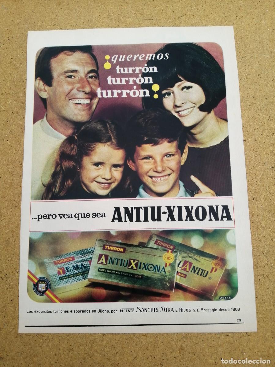 Otros art&iacute;culos de coleccionismo en papel: ANUNCIO. TURRONES ANTIU XIXONA