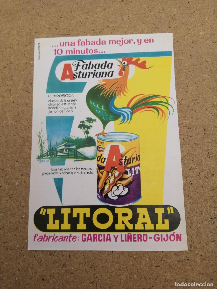 Otros art&iacute;culos de coleccionismo en papel: ANUNCIO. FABADA LITORAL