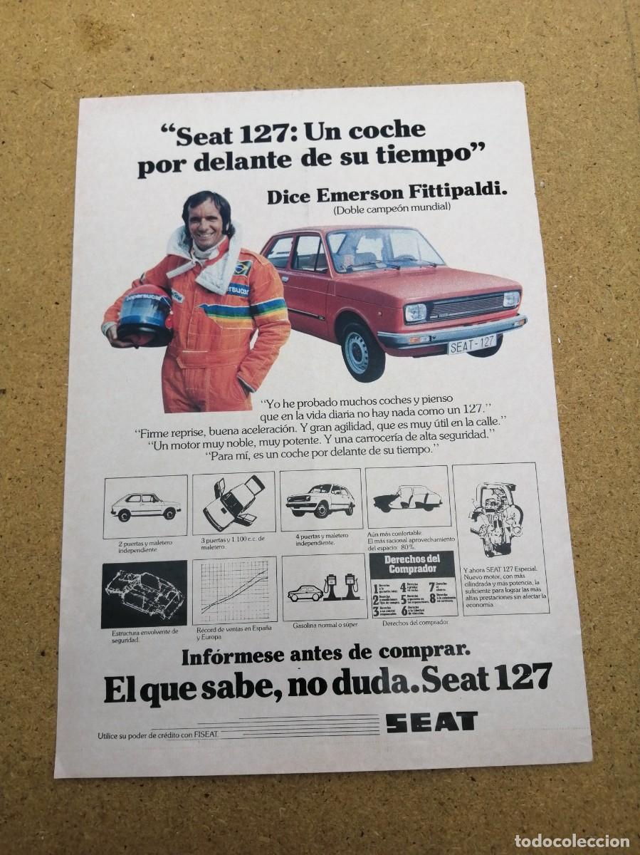 Otros art&iacute;culos de coleccionismo en papel: ANUNCIO. SEAT 127...