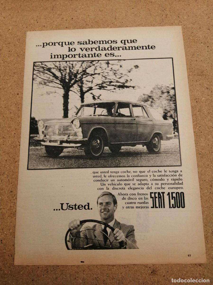Otros art&iacute;culos de coleccionismo en papel: ANUNCIO. SEAT 1500..