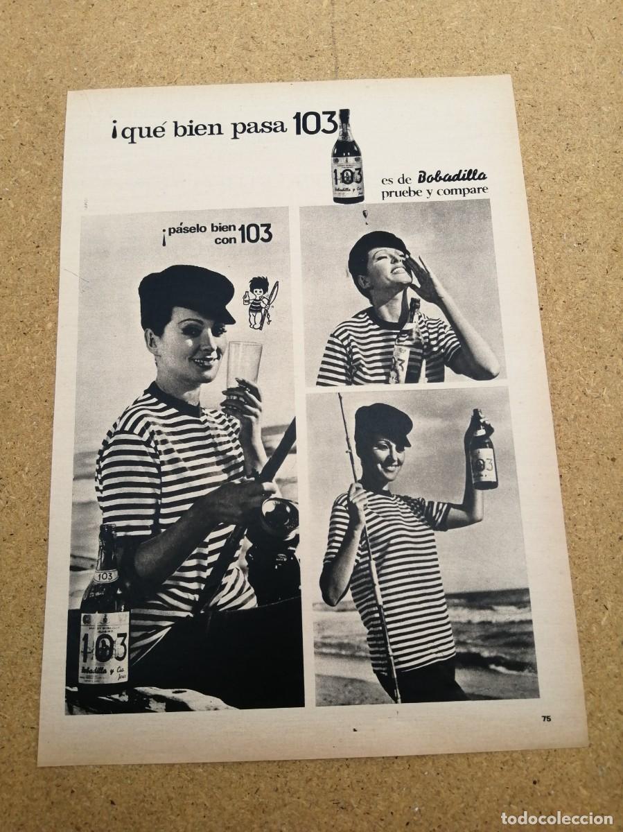 Otros art&iacute;culos de coleccionismo en papel: ANUNCIO. BRANDY 103.