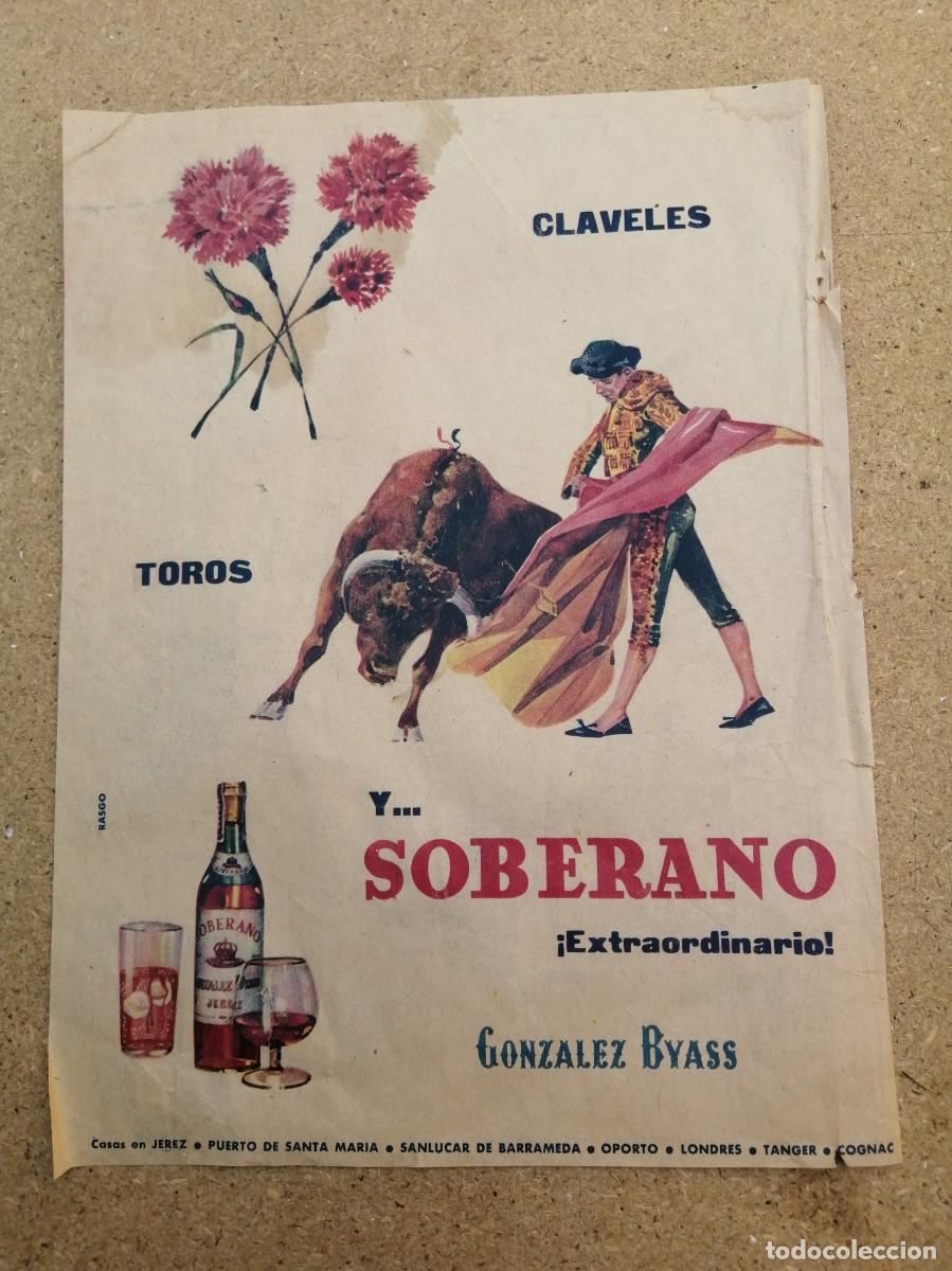 Otros art&iacute;culos de coleccionismo en papel: ANUNCIO. BRANDY SOBERANO
