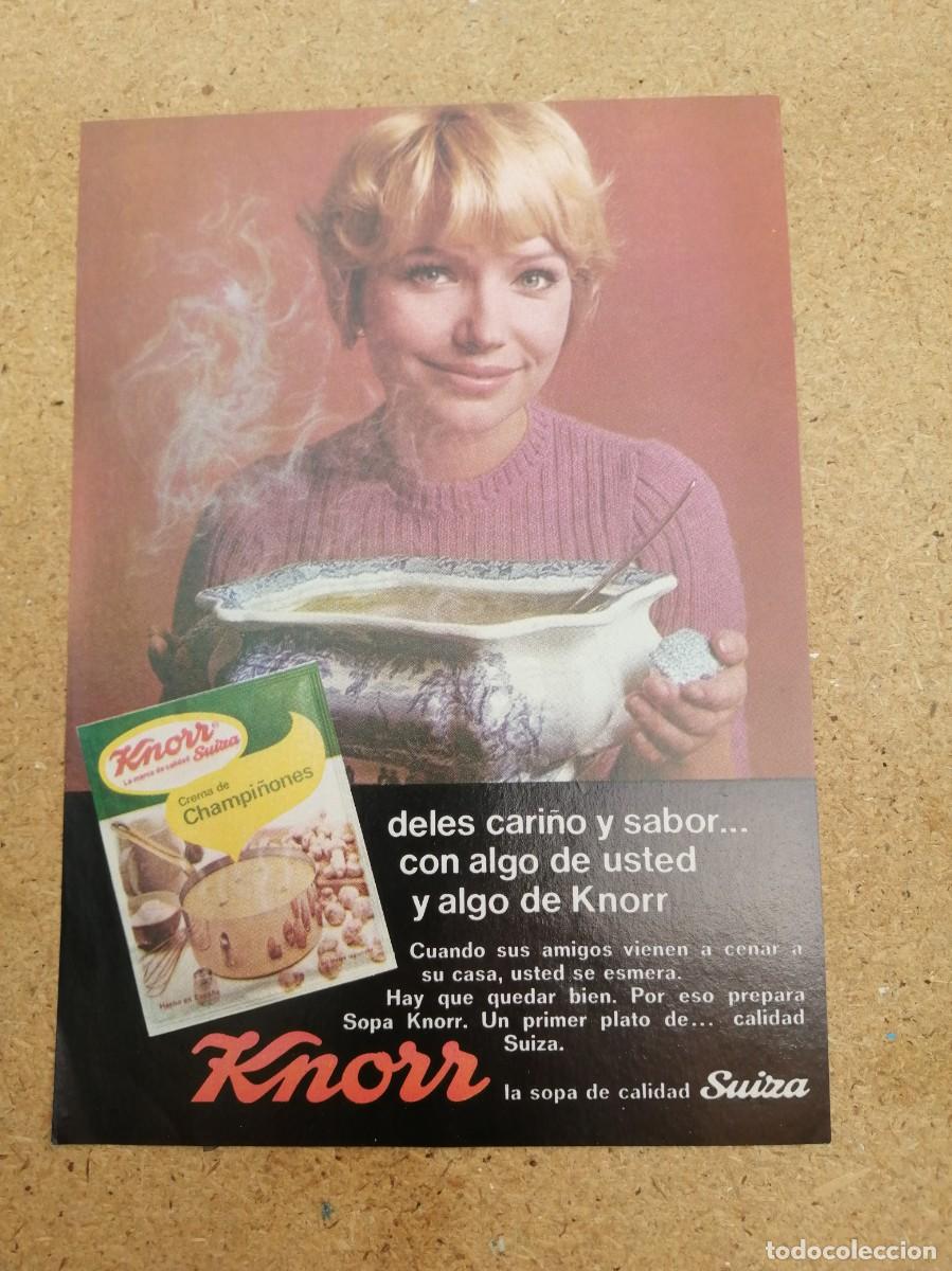 Otros art&iacute;culos de coleccionismo en papel: ANUNCIO. SOPAS KNORR