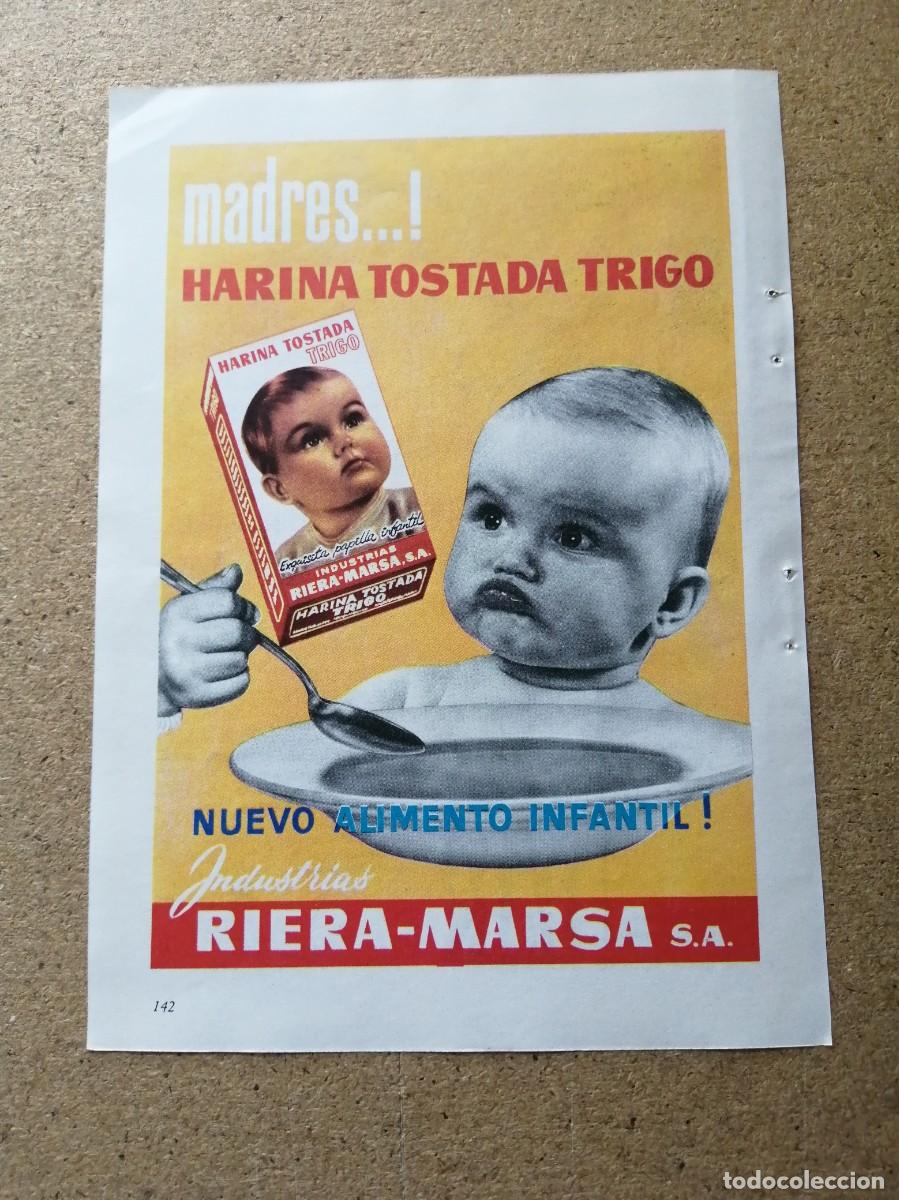 Otros art&iacute;culos de coleccionismo en papel: ANUNCIO. HARINA TOSTADA TRIGO RIERA MARSA