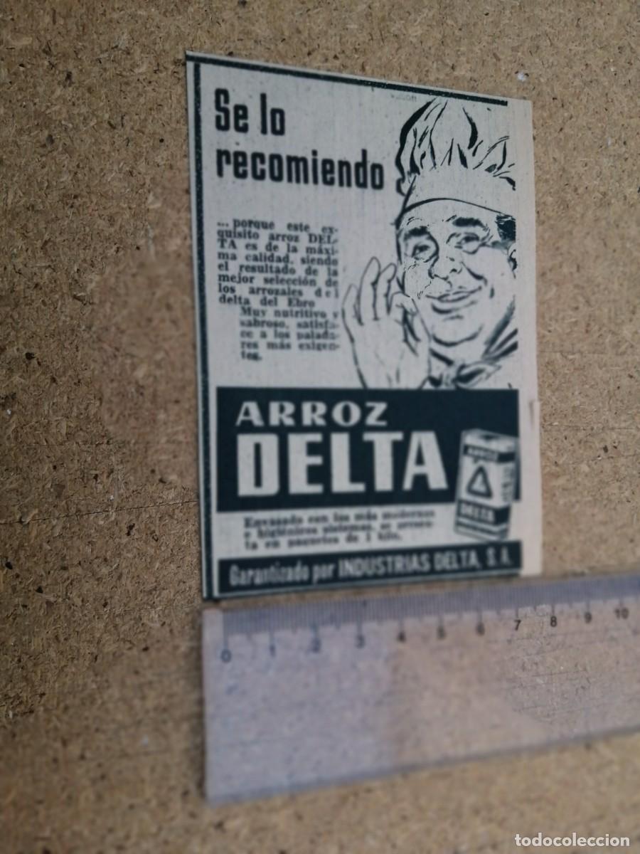 Otros art&iacute;culos de coleccionismo en papel: ANUNCIO. ARROZ DELTA