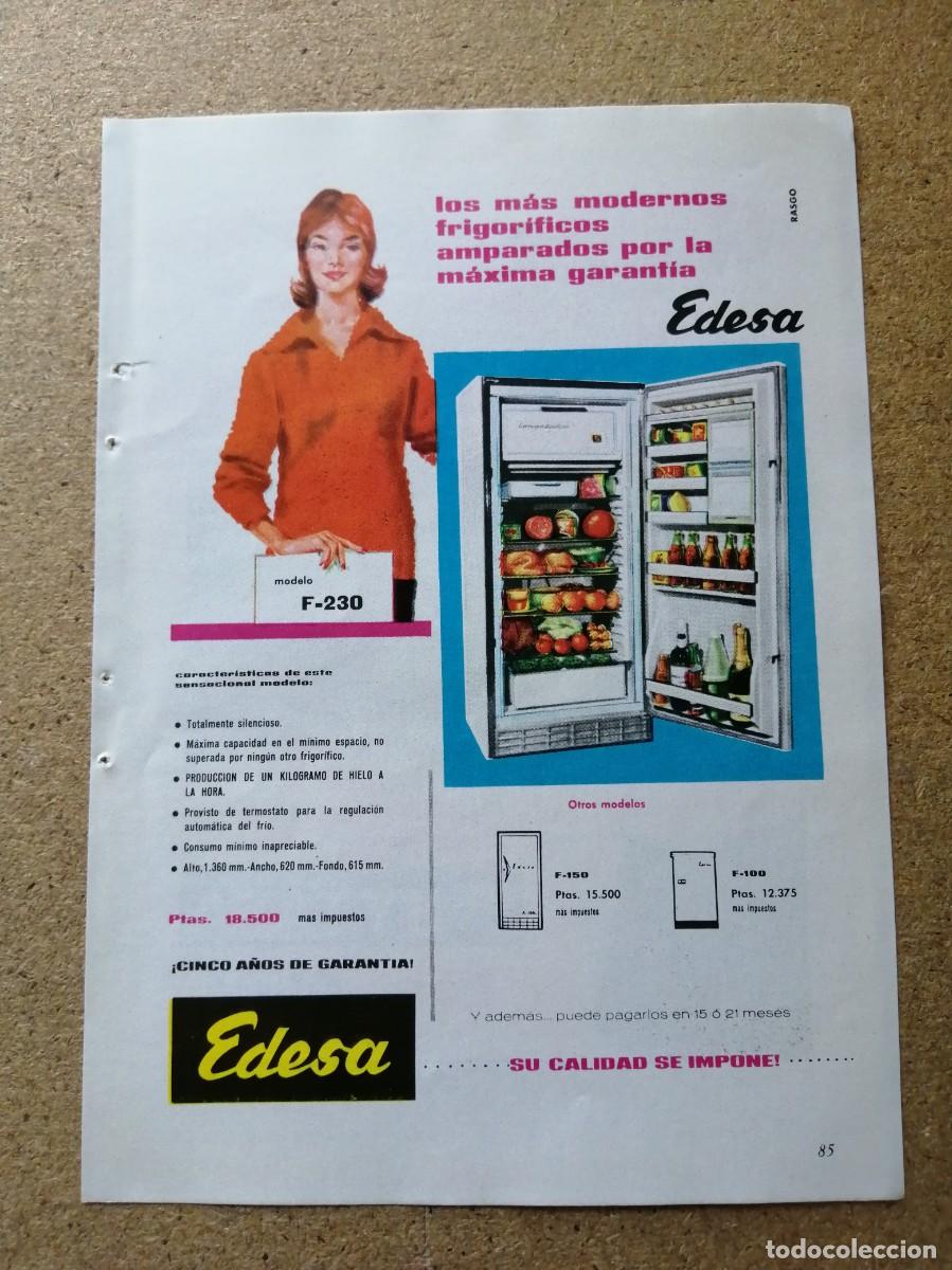 Otros art&iacute;culos de coleccionismo en papel: ANUNCIO. FRIGORIFICOS EDESA