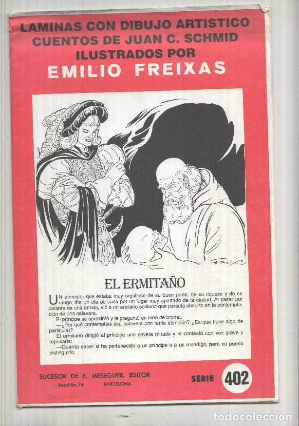 Otros art&iacute;culos de coleccionismo en papel: Laminas serie Rosa numero 402: cuentos de Juan C. Schmid carpeta archivadora - Emilio Freixas