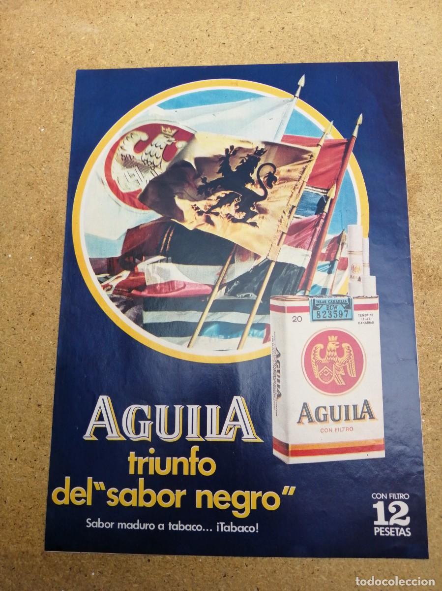 Altri oggetti di carta: ANUNCIO. CIGARRILLOS AGUILA