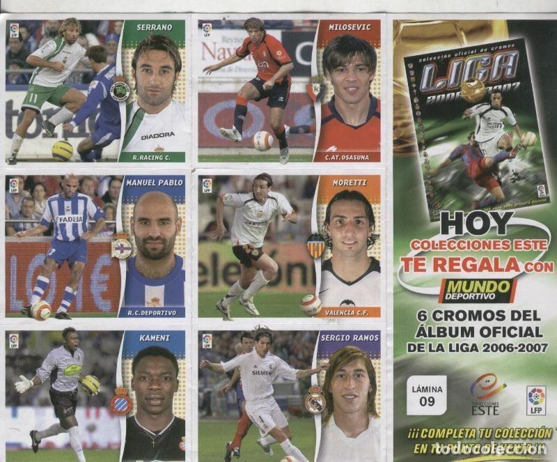 Otros art&iacute;culos de coleccionismo en papel: Liga 2006-2007: lamina 09 - Varios