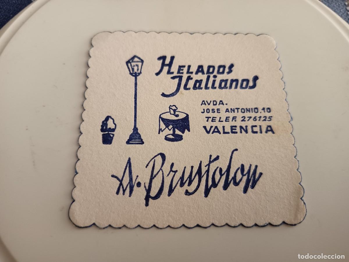 Otros art&iacute;culos de coleccionismo en papel: POSAVASOS HELADOS ITALIANOS A.BRUSTOLON-VALENCIA