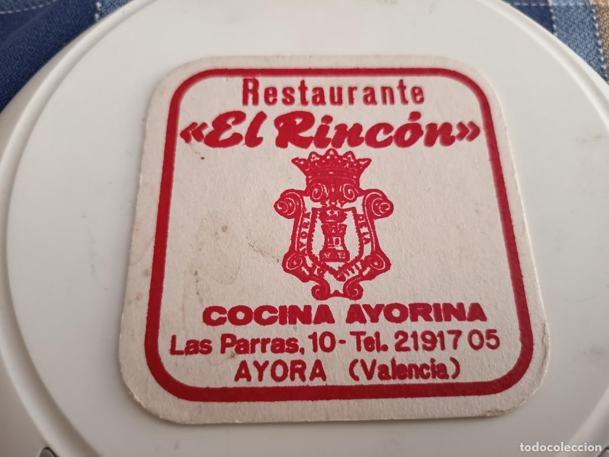 Otros art&iacute;culos de coleccionismo en papel: POSAVASOS RESTAURANTE EL RICON-AYORA-VALENCIA