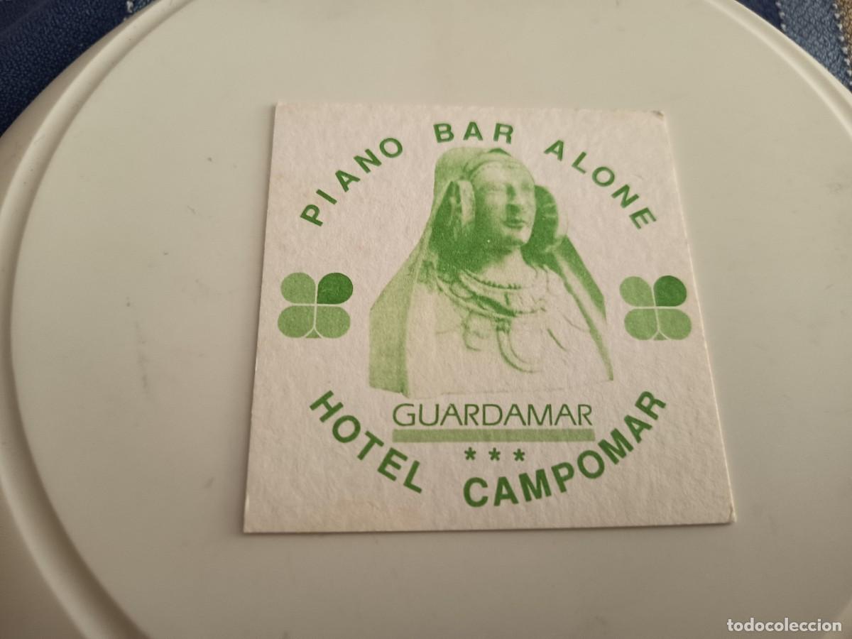 Otros art&iacute;culos de coleccionismo en papel: POSAVASOS HOTEL CAMPOMAR-GUARDAMAR-VALENCIA