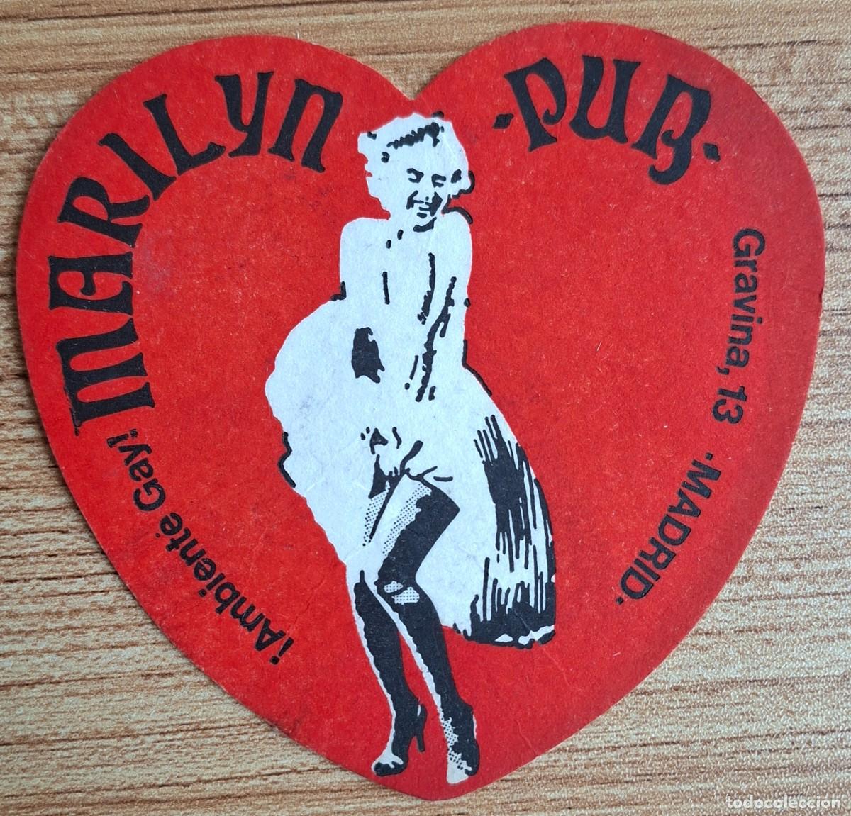 Otros art&iacute;culos de coleccionismo en papel: Posvasos Marilyn Pub (ambiente gay) - Madrid